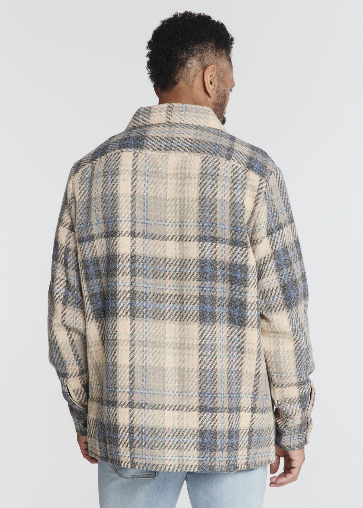 7 Diamonds Men's Patina Plaid Overshirt