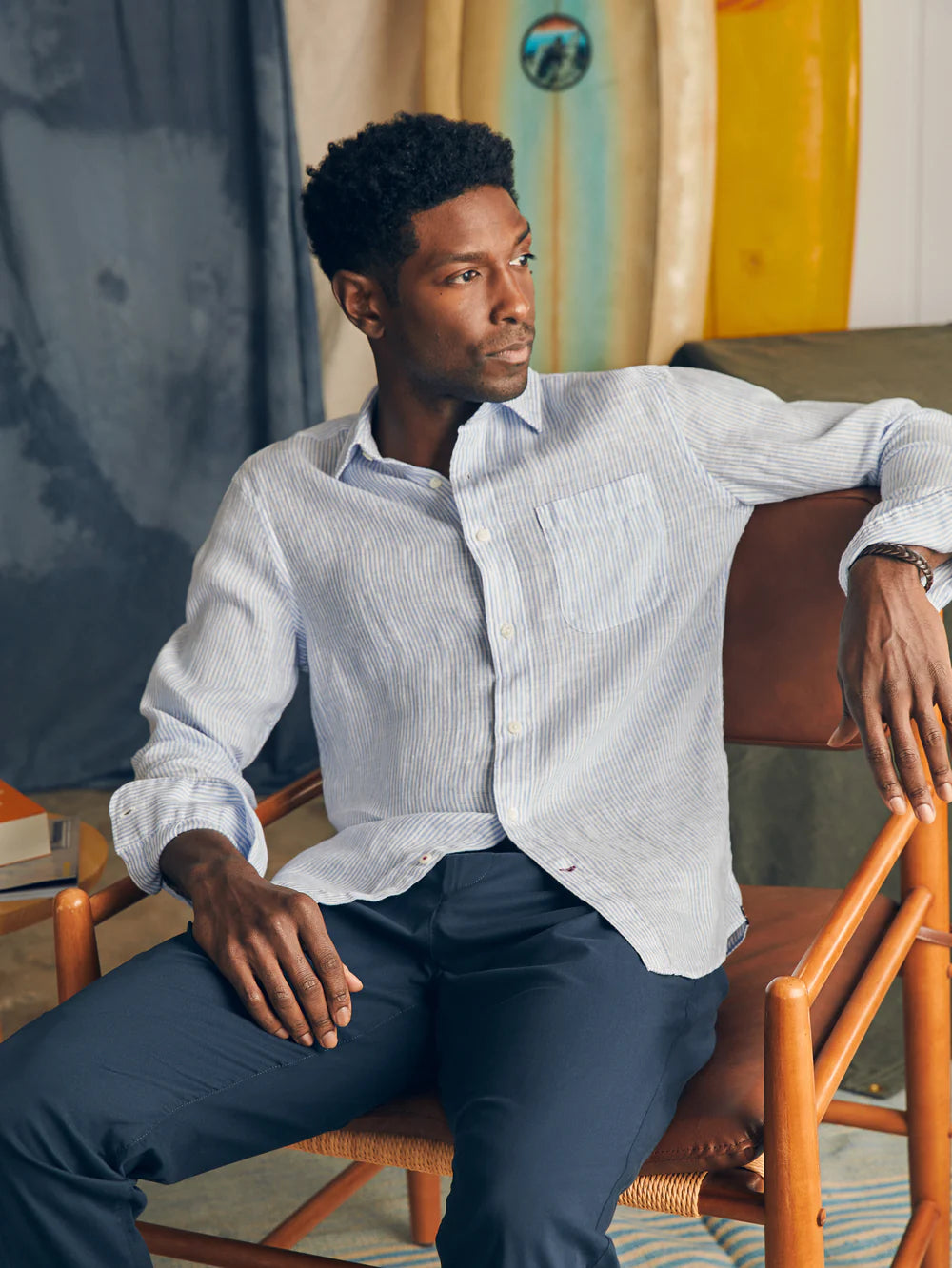 Faherty Laguna Linen Shirt