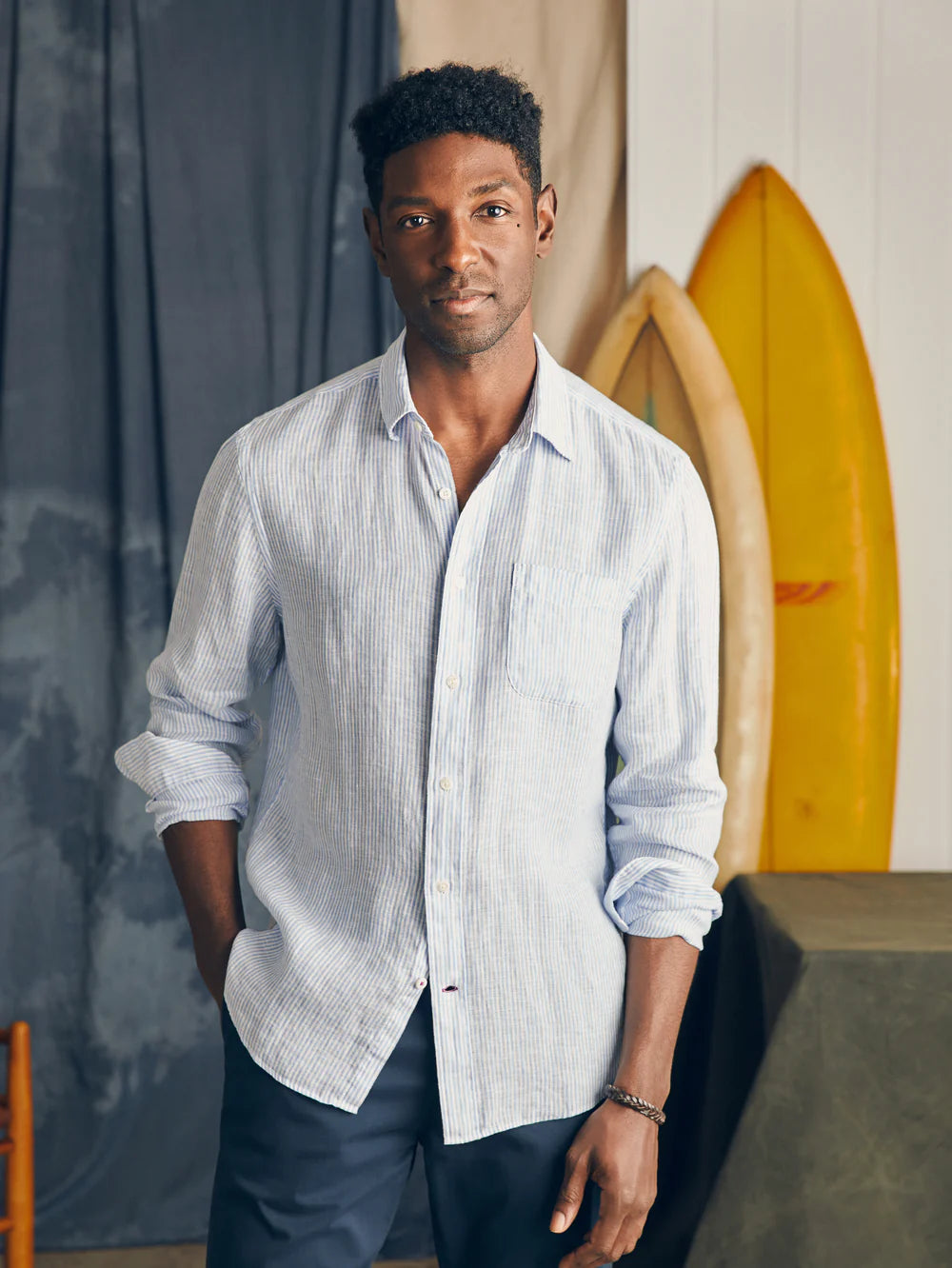 Faherty Laguna Linen Shirt