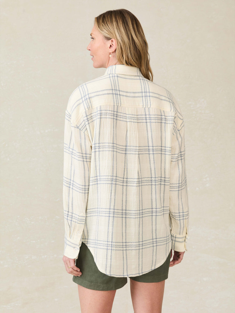 Faherty Dune Cotton Gauze Relaxed Shirt