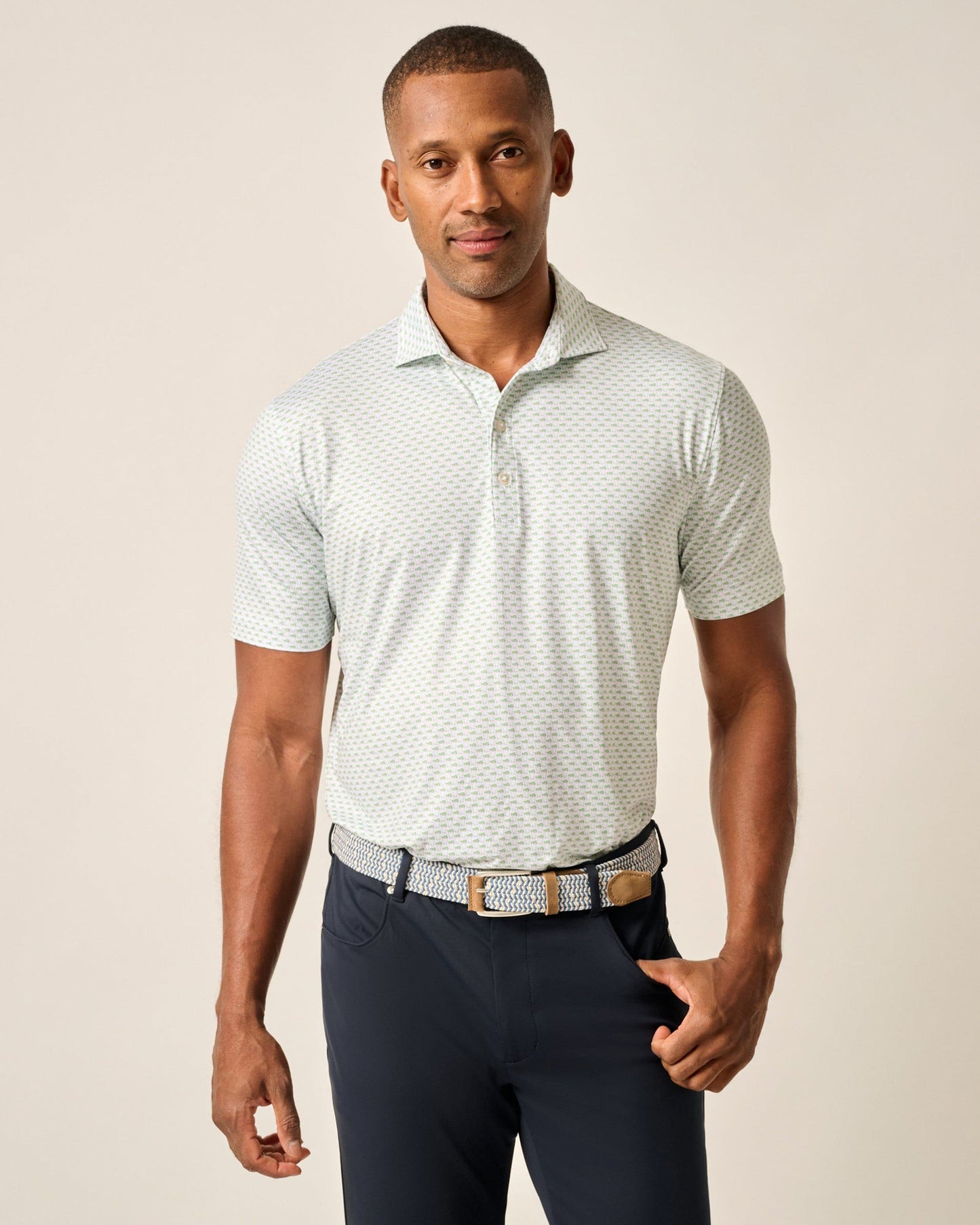 Johnnie-O Performance Jersey Polo - Mint Julep