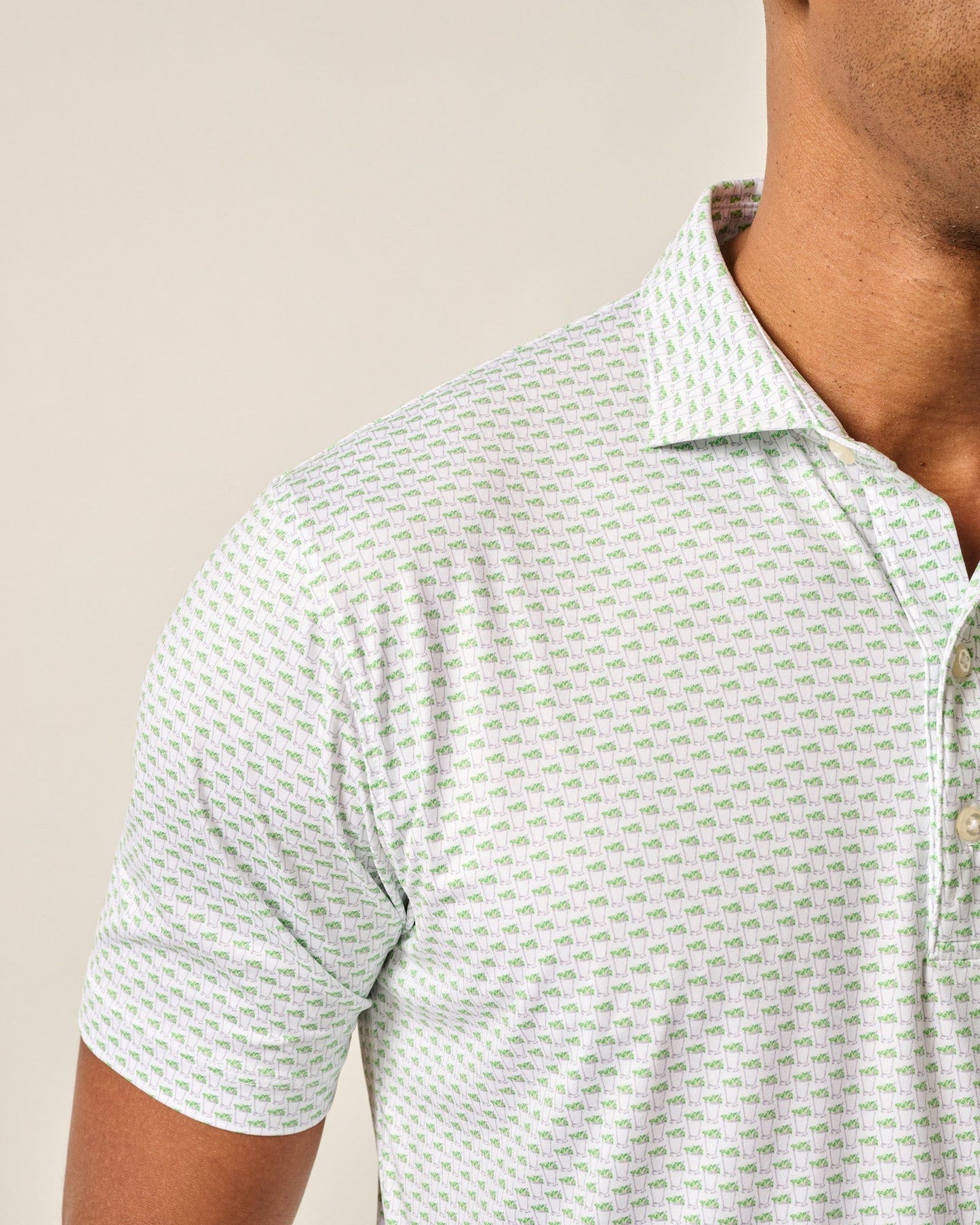 Johnnie-O Performance Jersey Polo - Mint Julep