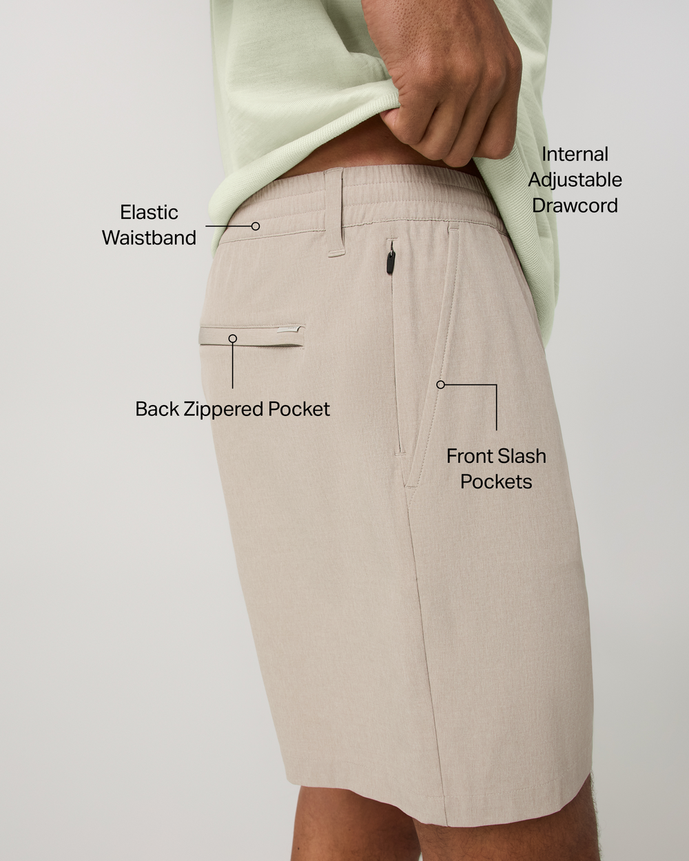Vuori Men's Aim Elastic Waist Short 7"
