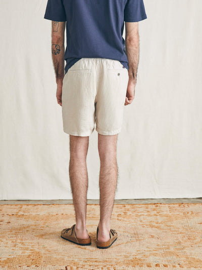 Faherty Men's Essential Linen Short 6.5in