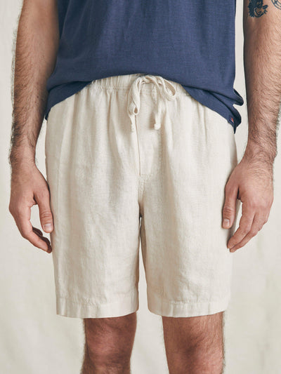 Faherty Men's Essential Linen Short 6.5in