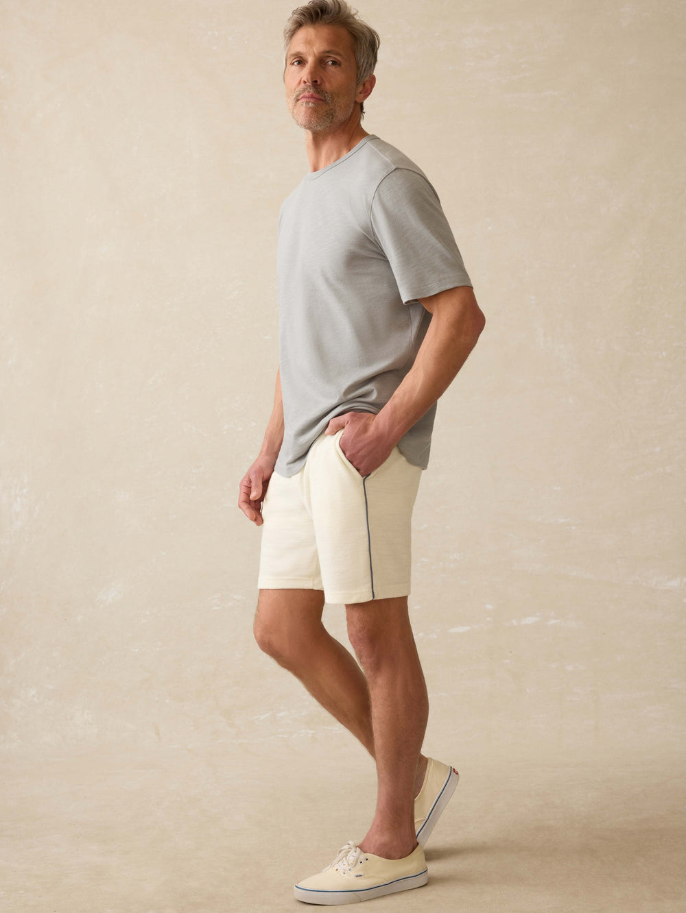 Faherty Men's Cabana Towel Terry Sweatshort