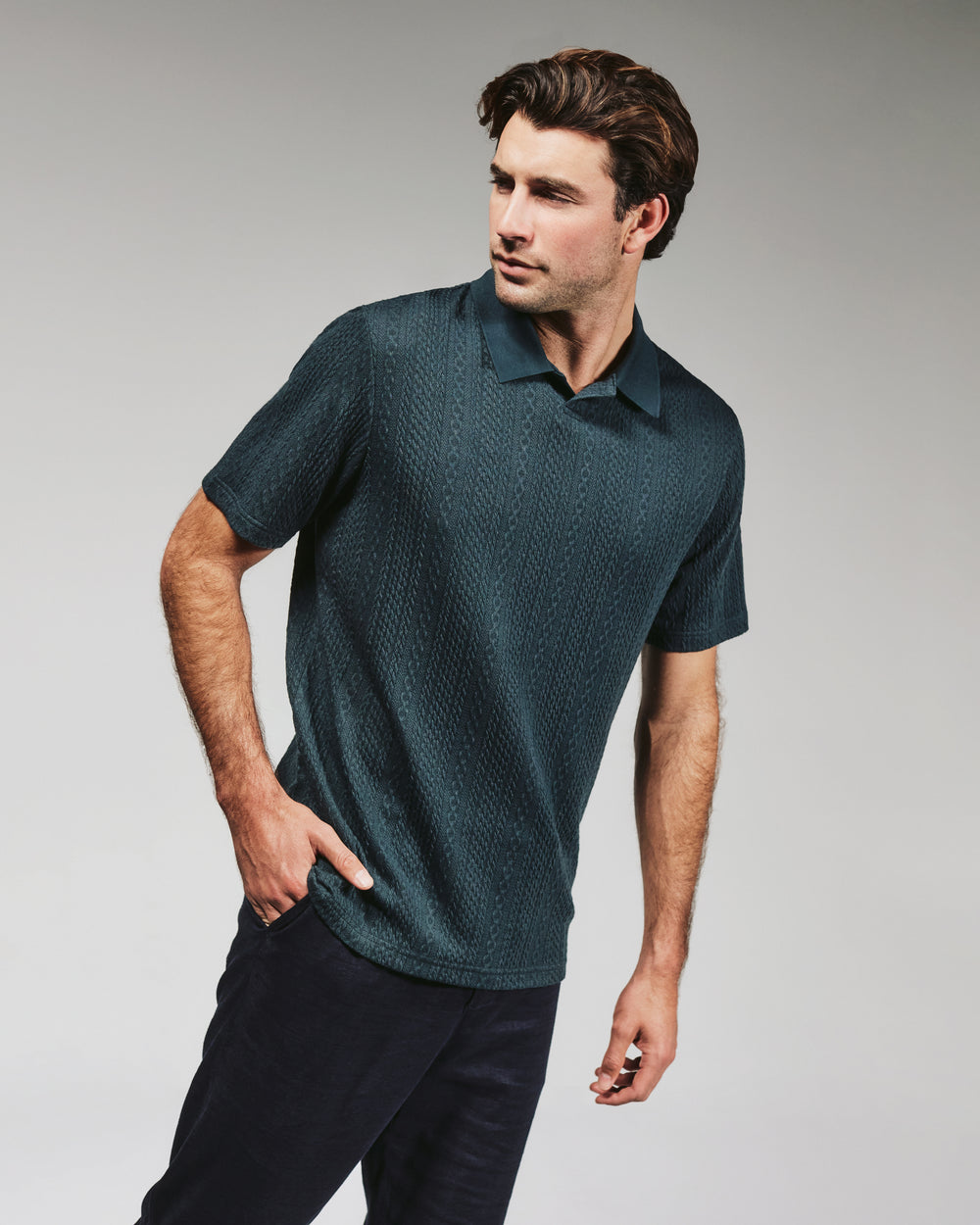 7 Diamonds Men's Zayne Sweater Polo