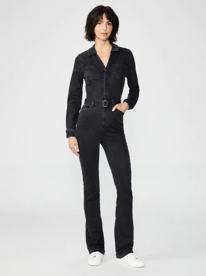 Paige LS Manhattan Jumpsuit With Self Belt (Matilda)