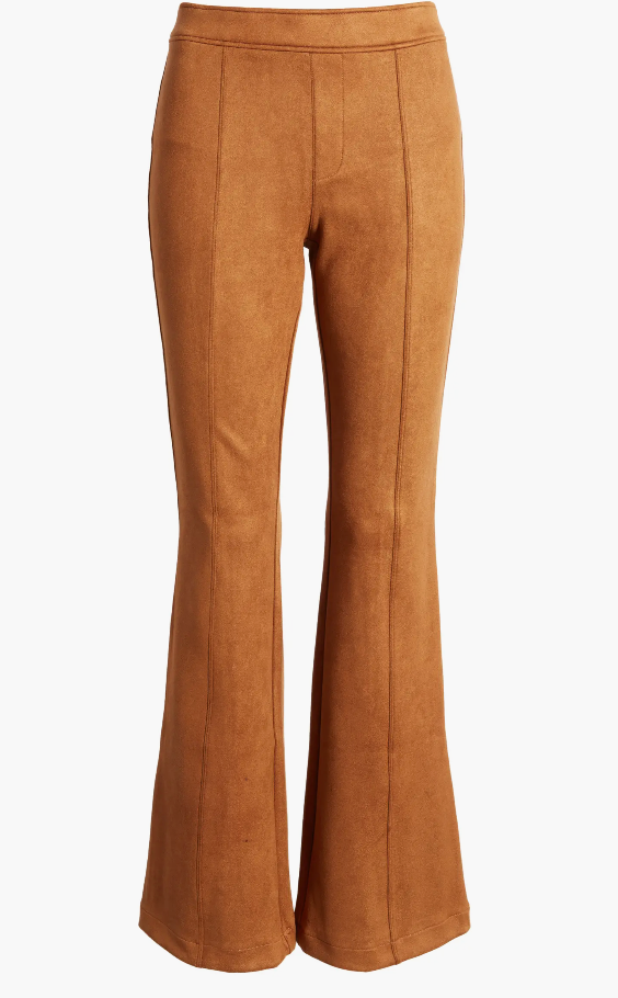 SPANX Faux Suede Flare Pants