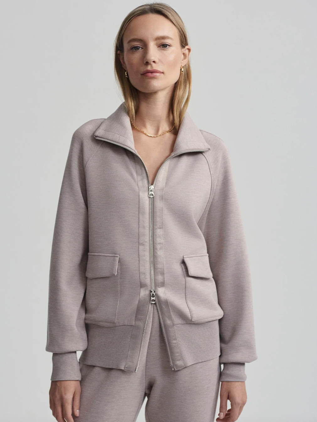 (取寄) バーリー レディース ロックスベリー ジップ スルー Varley women Roxbury Zip Through Ivory Marl Varley Women's Roxbury Zip-Through Sweat – HimandHerBoutique