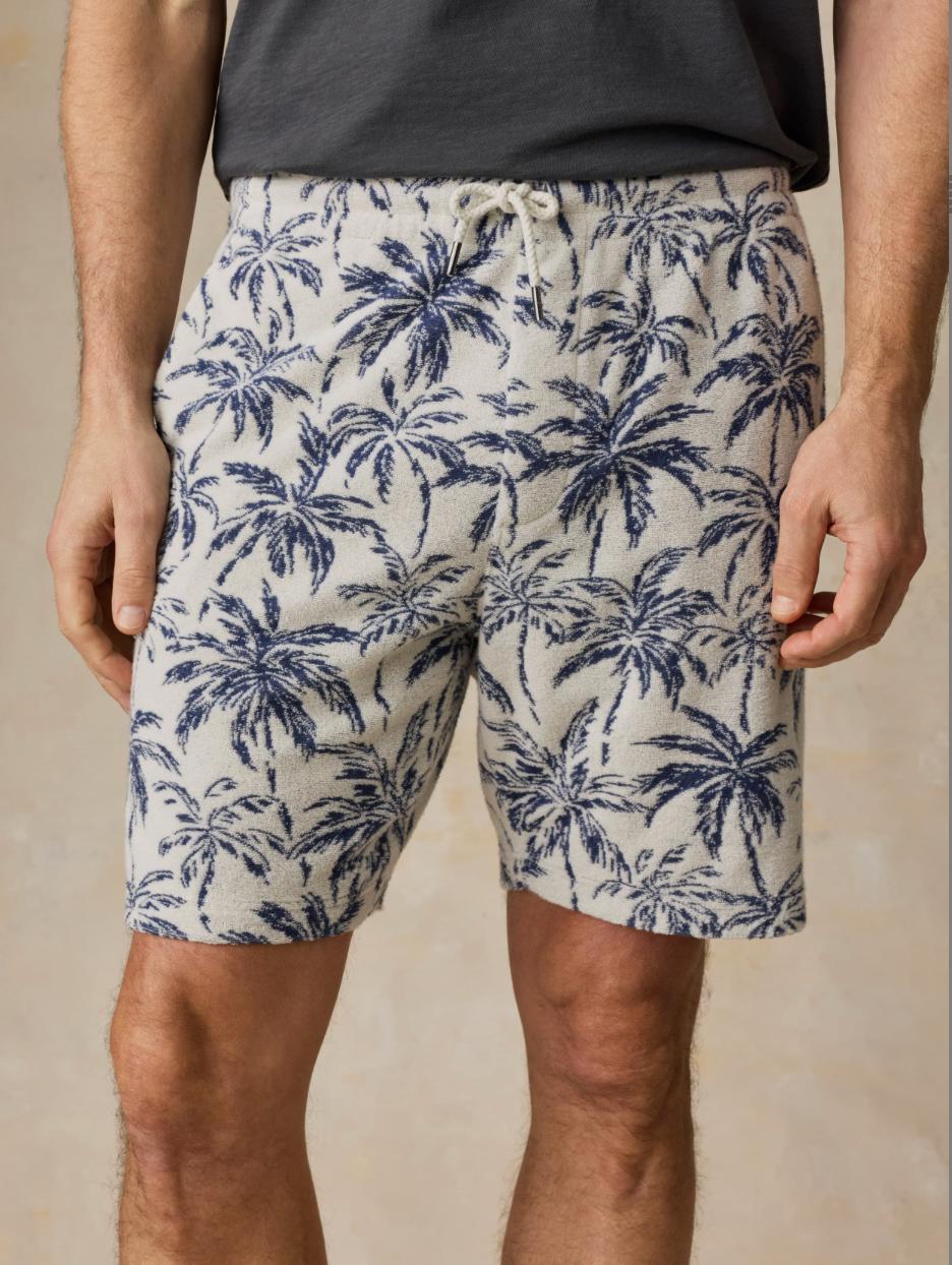 Faherty Men's Cabana Towel Terry Sweatshort