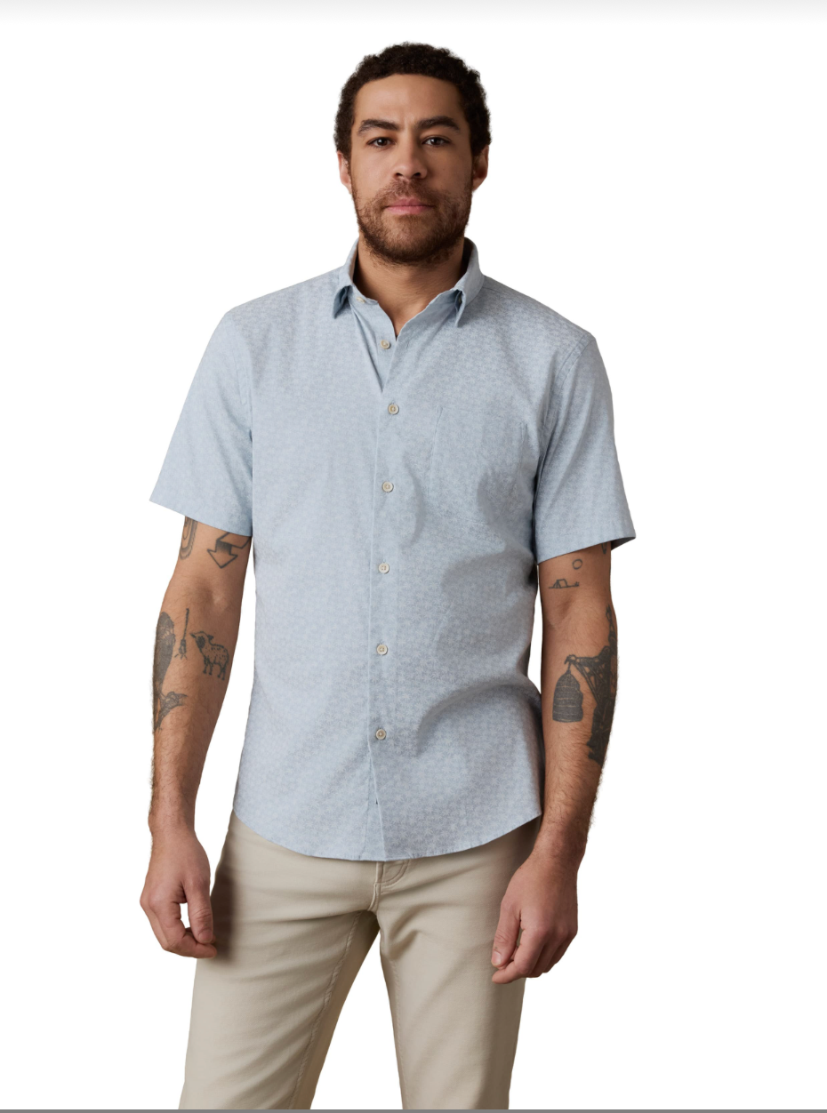Faherty Men's Short Sleeve Movement Monterey Shirt