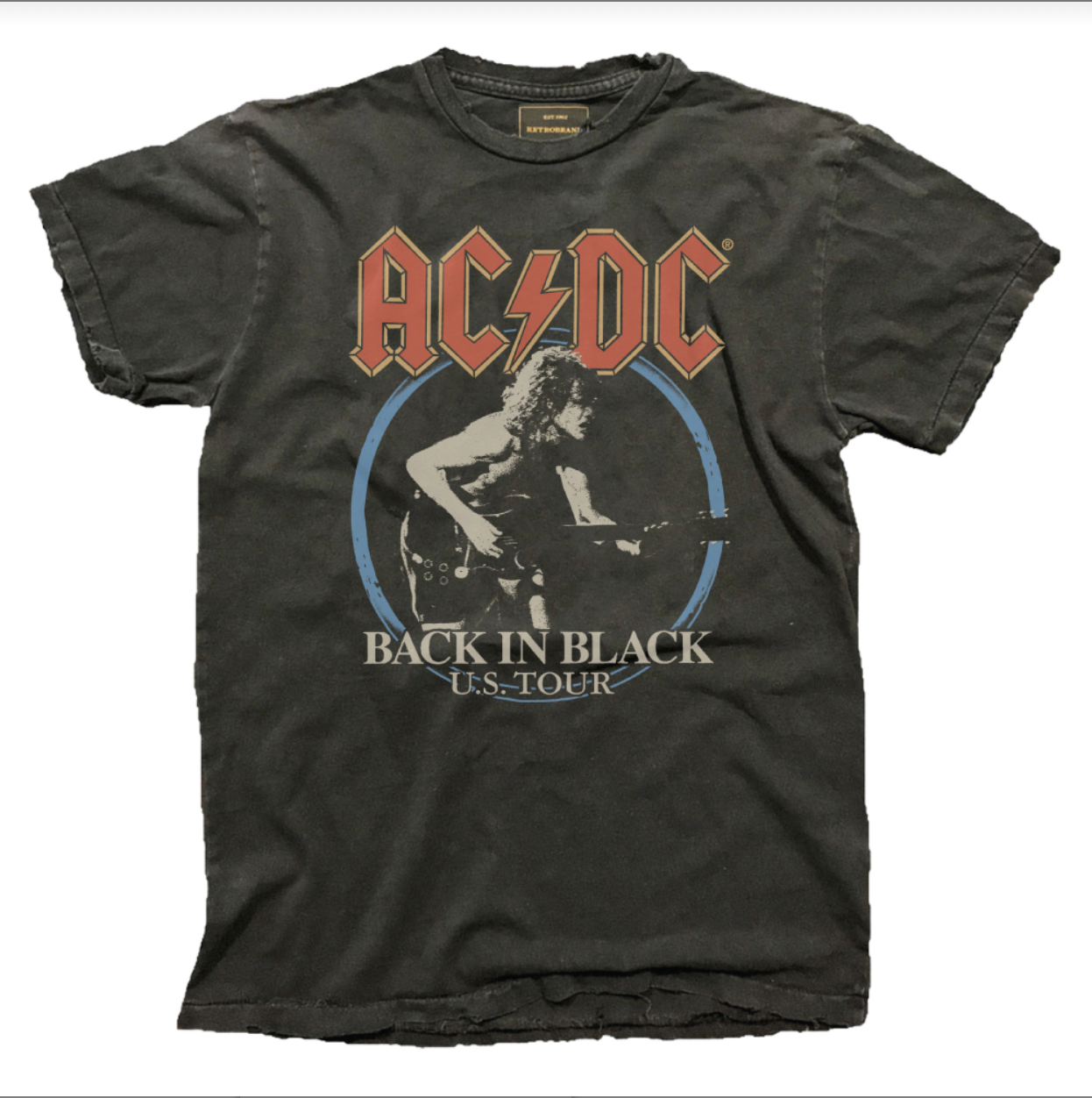 Retro Brand Black Label AC/DC Back In Black U.S Tour