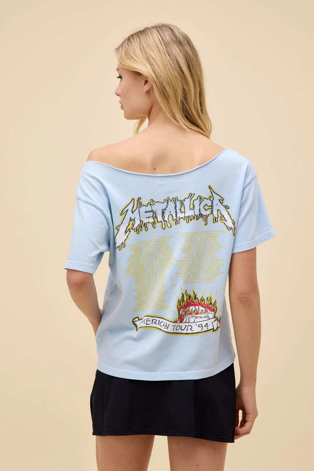 DayDreamer Metallica Tour '94 Off The Shoulder Tee