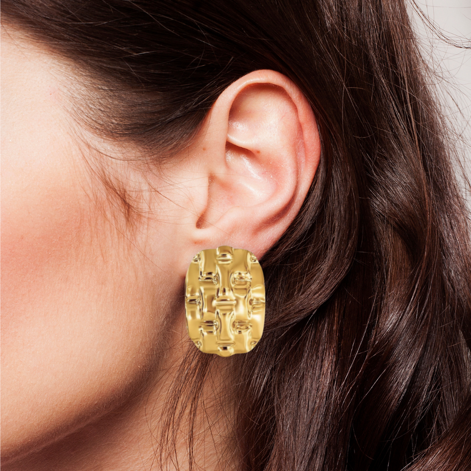 Ellie Vail Adley Hammered Drop Earring