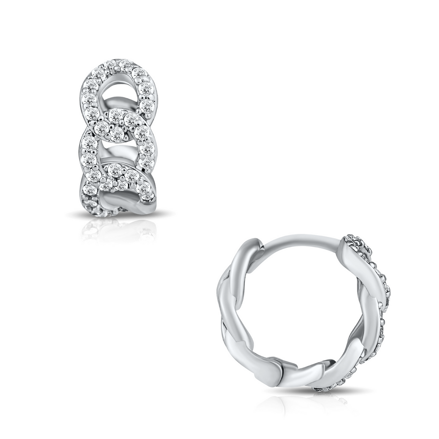 Ellie Vail - Anika Chain Huggie Hoop Earring