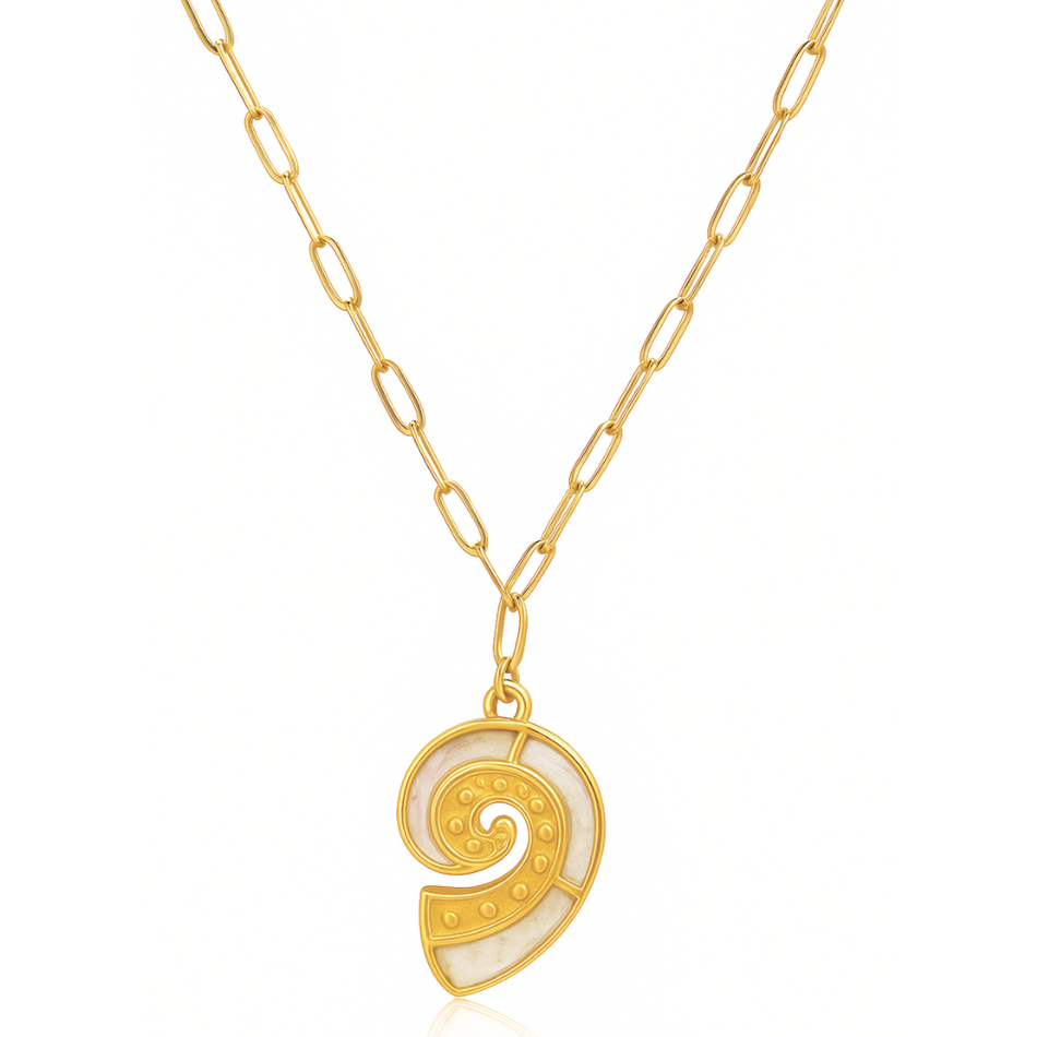 Ellie Vail Celenia Shell Pendant Necklace