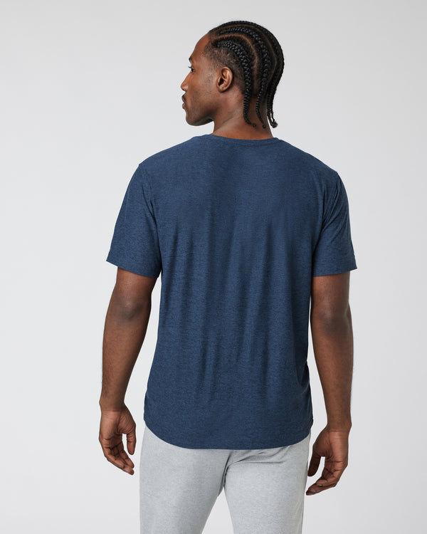 Vuori Men's Strato Tech Tee (Navy Heather)
