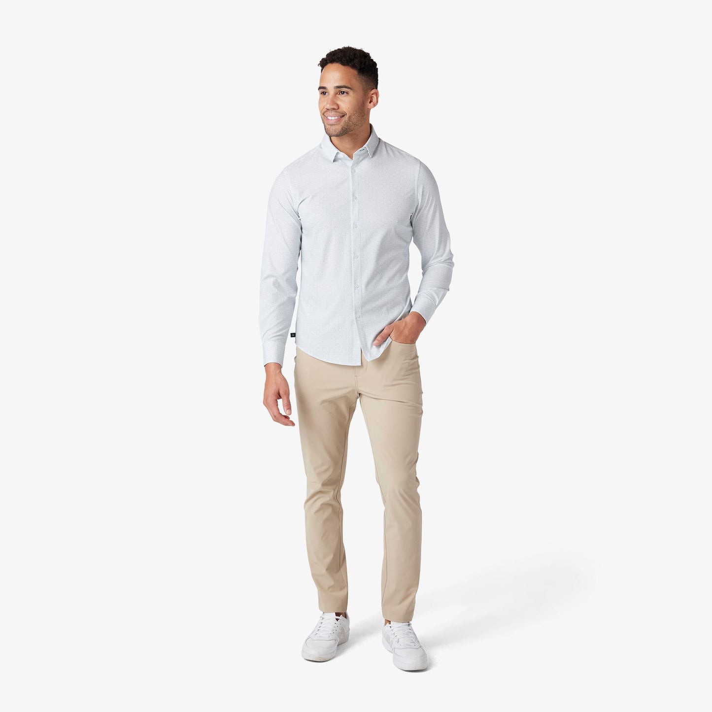 Mizzen + Main Leeward Long Sleeve No Tuck Dress Shirt