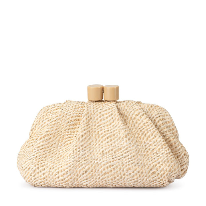 Olga Berg Addison Woven Clutch