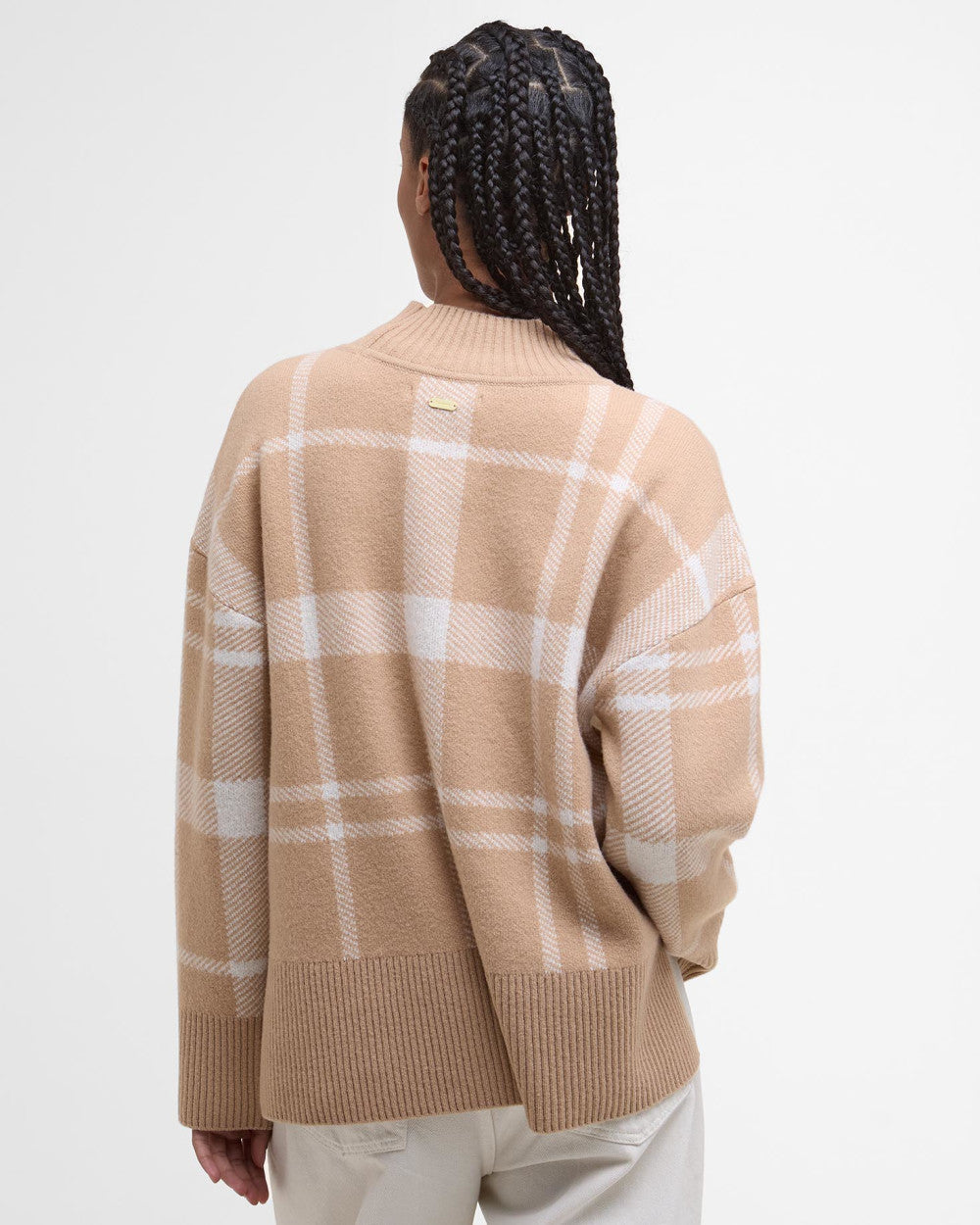 Barbour Harriet Tartan High-Nack Knitted Jumper