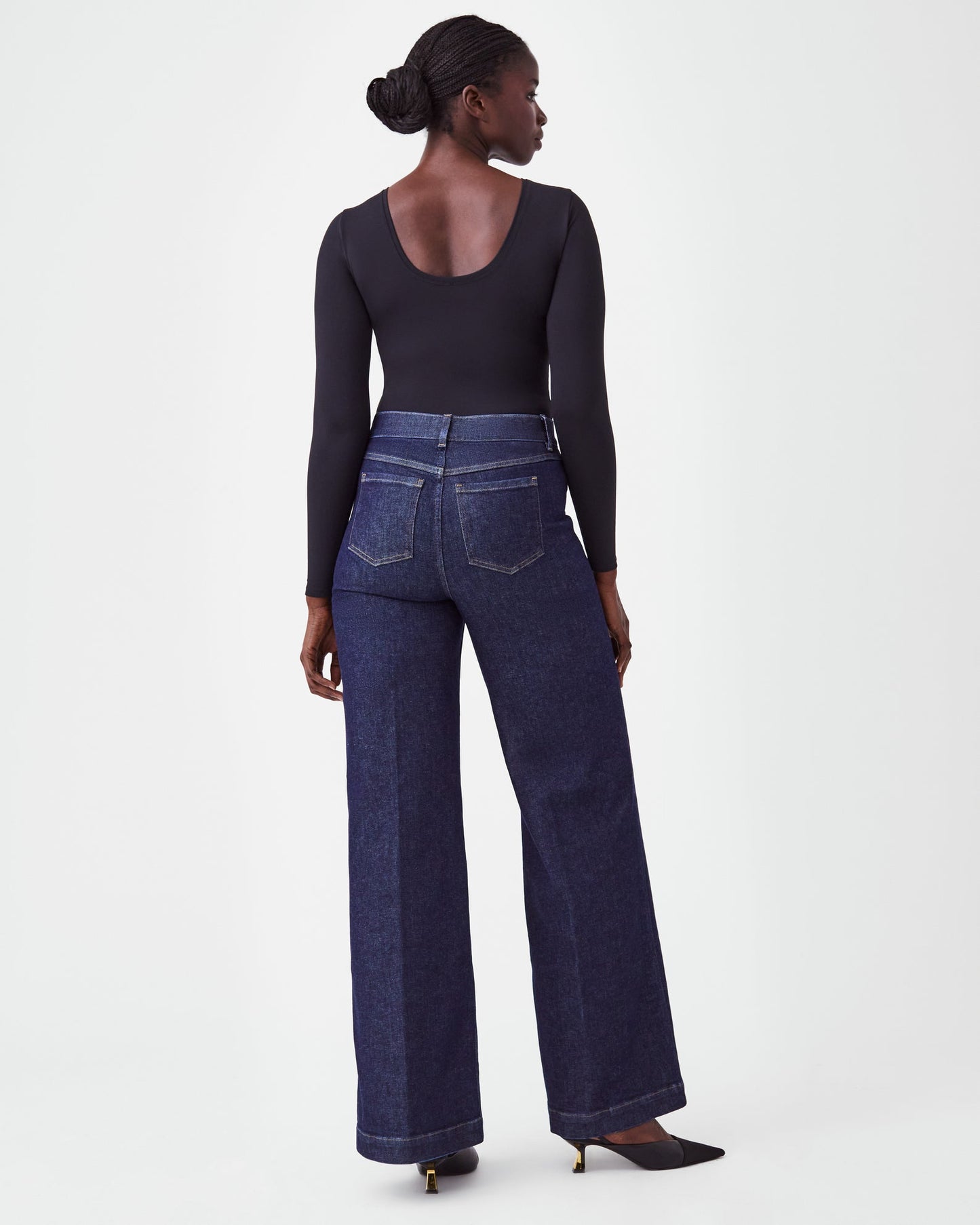 SPANX Suit Yourself Long Sleeve Scoop Neck Bodysuit