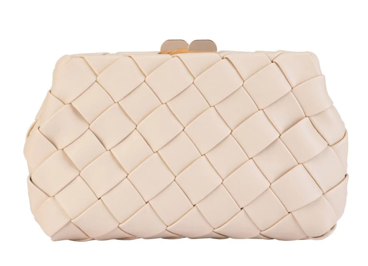 Olga Berg Quinn Woven Clutch