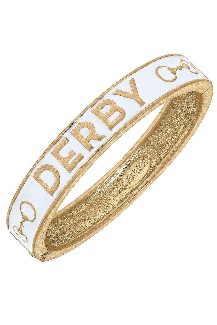 Canvas Style Derby Enamel Hinge Bangle