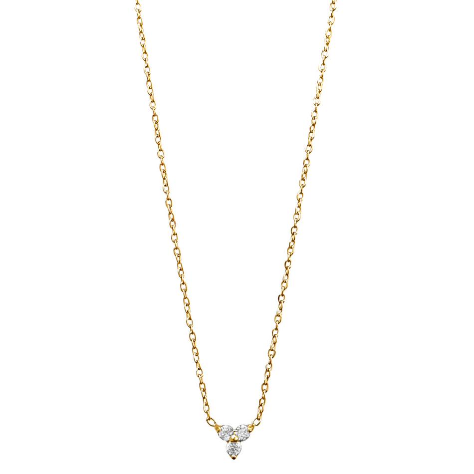 Ellie Vail Donna Triple Stone Necklace