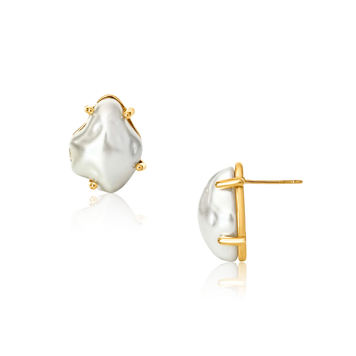 Ellie Vail Willa Oversized Baroque Pearl Earring