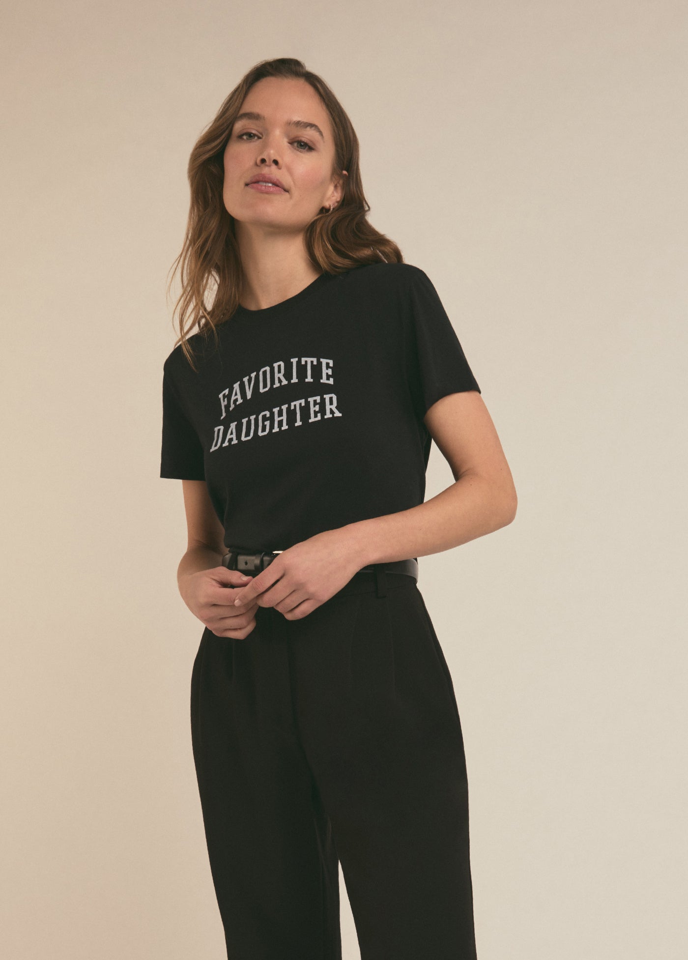 Favorite Daughter The Cropped Collegiate Tee