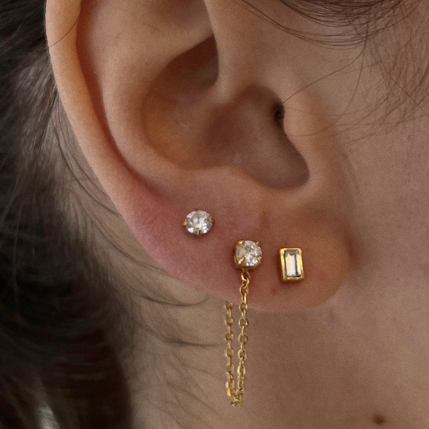Ellie Vail Sloane Chain Stud Earring