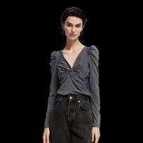 Scotch & Soda Women's Metallic Twist Top