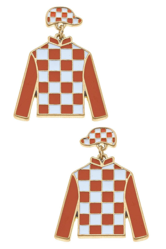 Canvas Style Quinn Enamel Jockey Earrings
