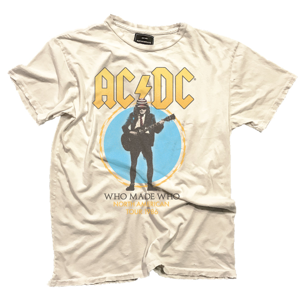 Retro Brand AC/DC Who Made Who Black Label Tee