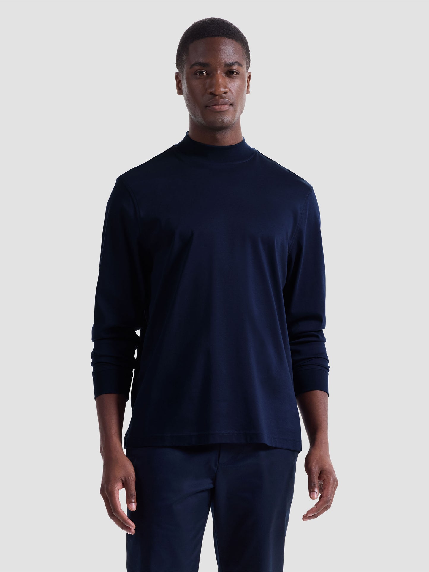 Bugatchi Long Sleeve Mock Neck