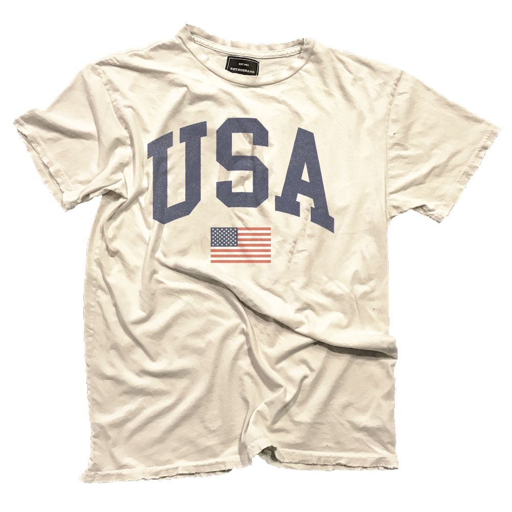 Retro Brand Black Label USA American Flag