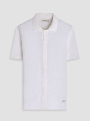 Bugatchi Short Sleeve Button Down Sweater