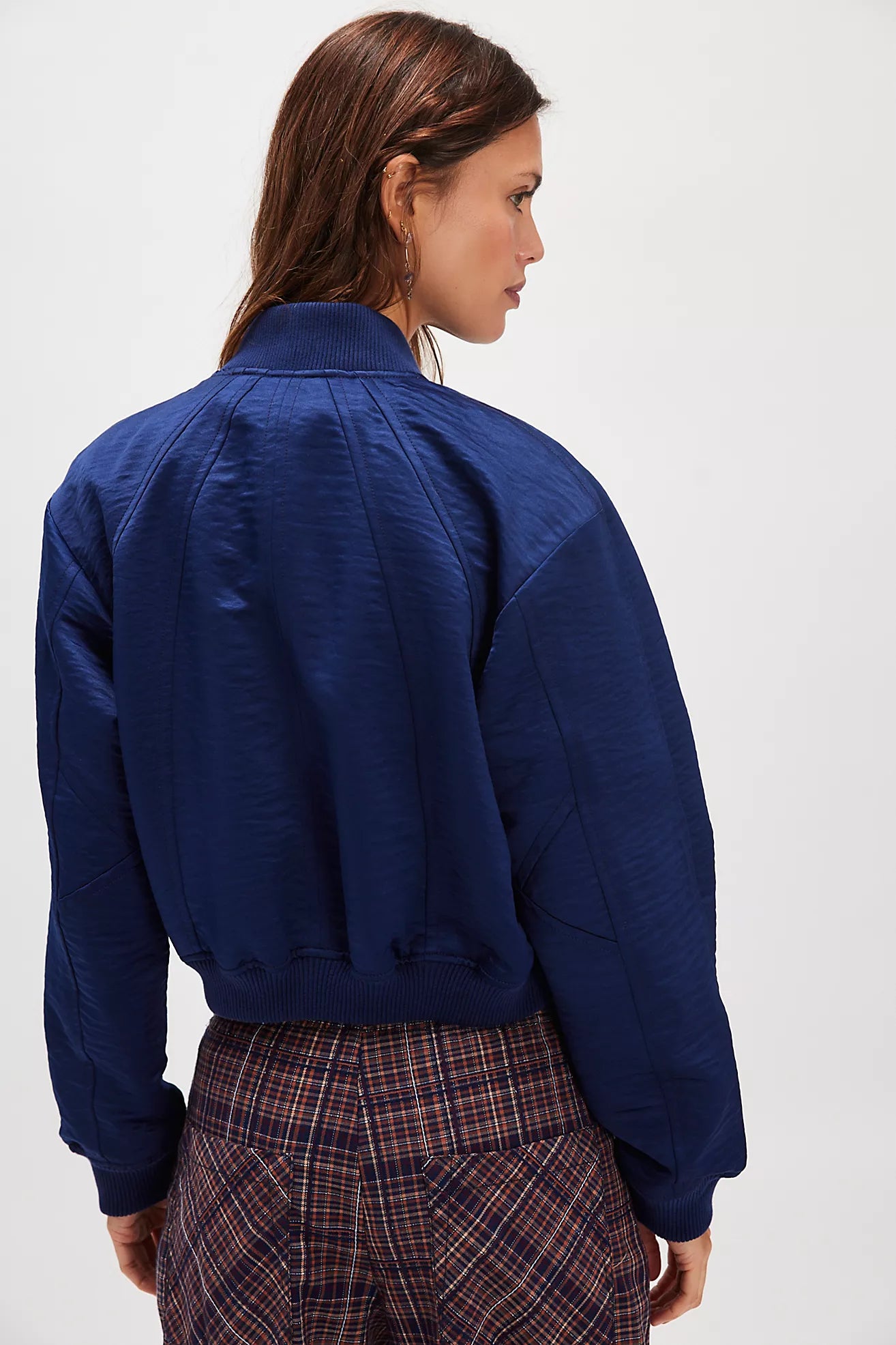 Free People Ellie Satin Bomber
