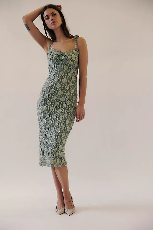 Free People Lucinda Lace Midi