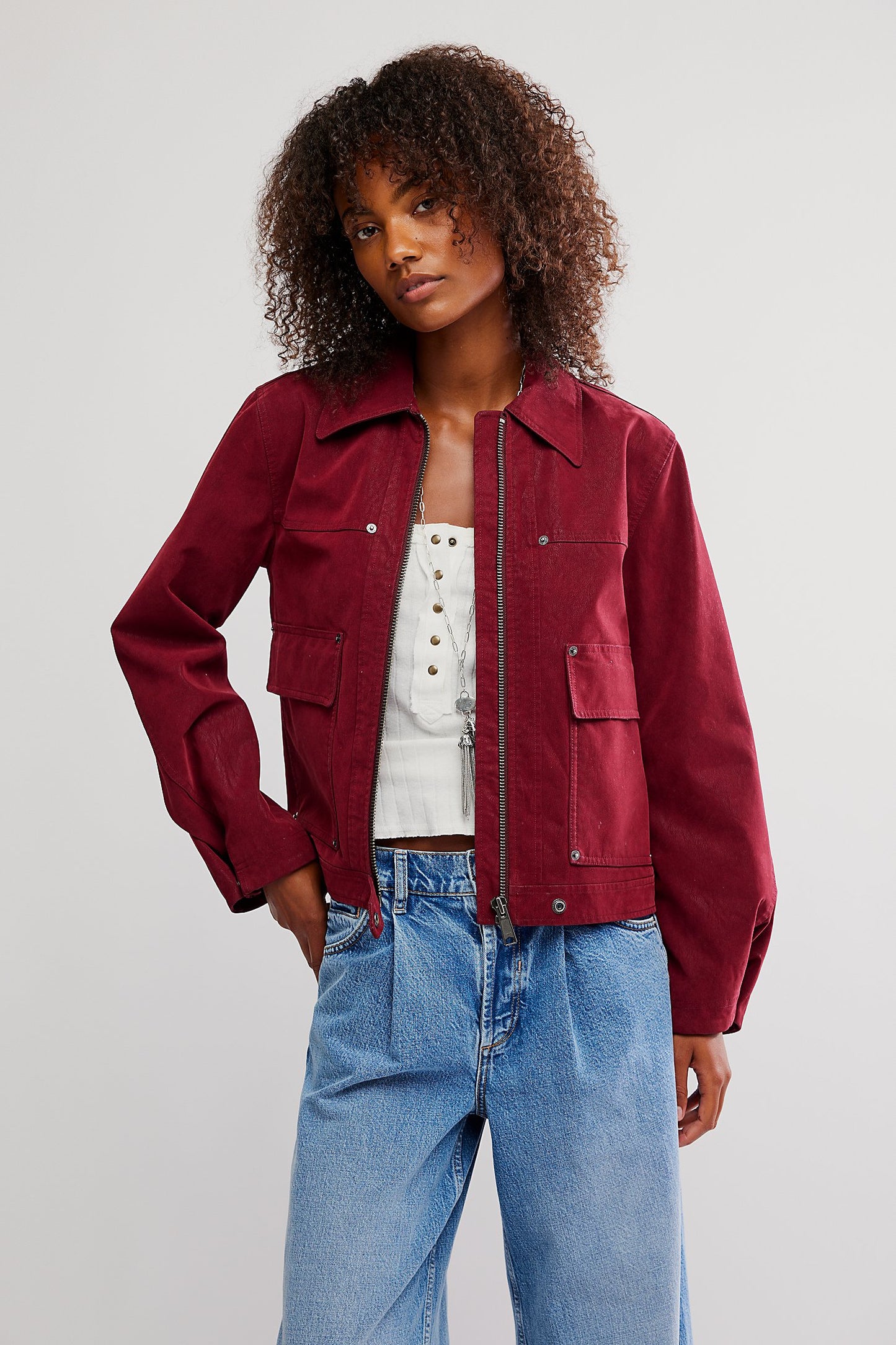 Free People Blair Vegan Suede Jacket