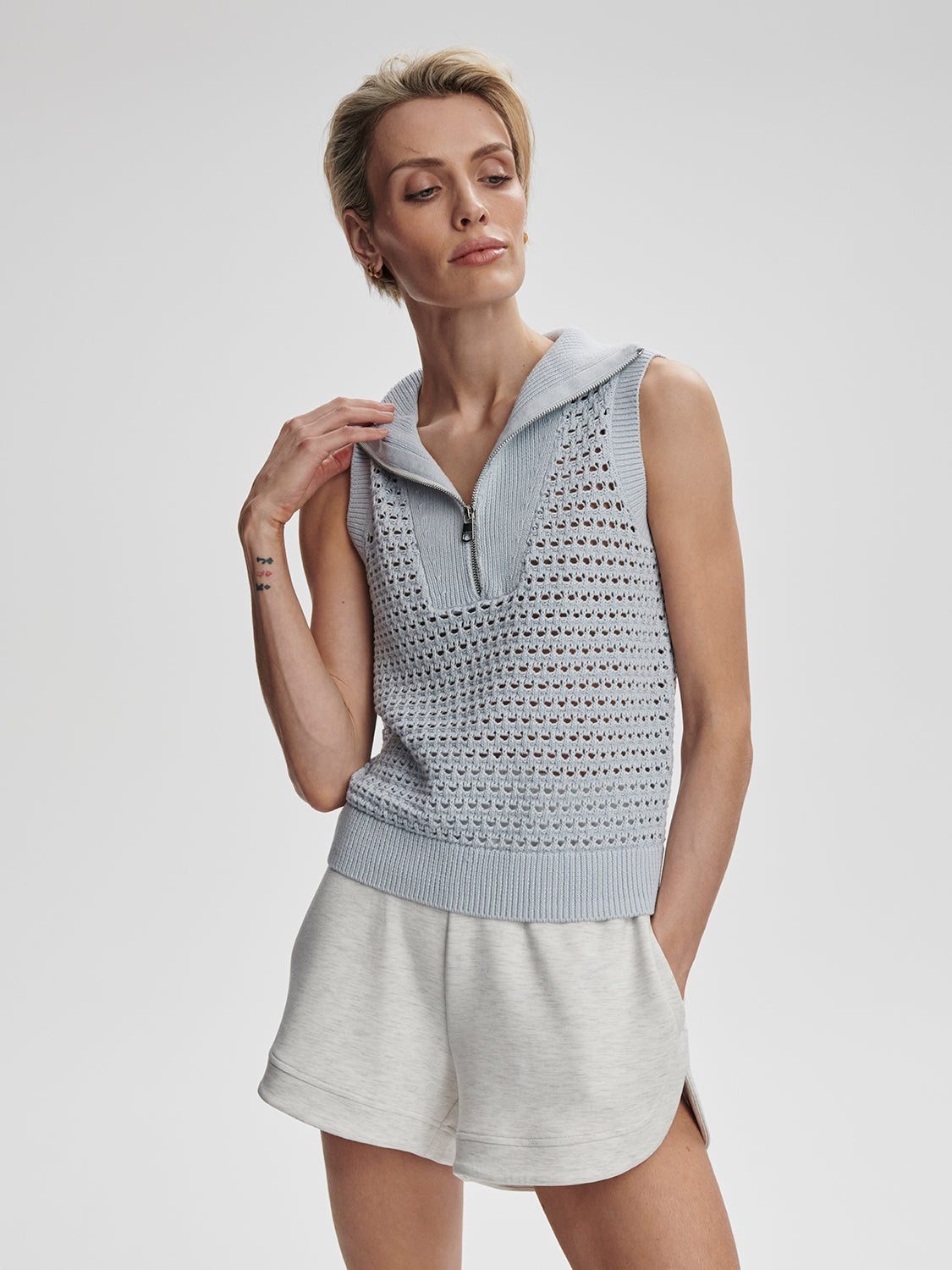 Varley Baines Half Zip Tank