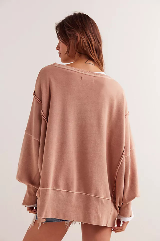 Free People Mirrored Horses Graphic Camden Pullover