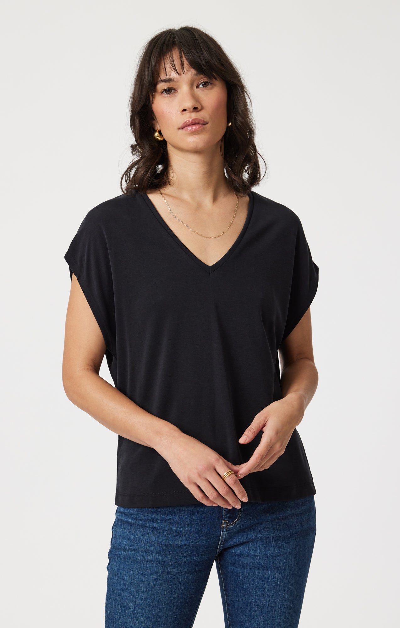 Mavi Short Sleeve V-Neck T-Shirt