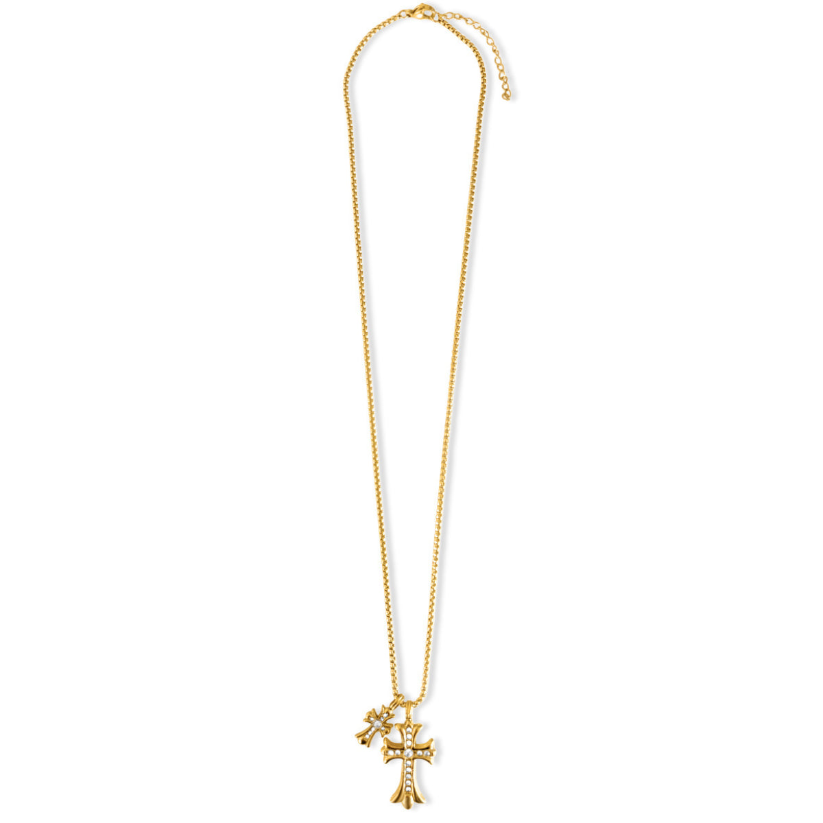 Ellie Vail Lazara Double Cross Pendant Necklace