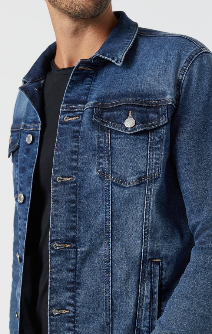 Mavi Men's Frank Denim Jacket (Blue) - Main Image