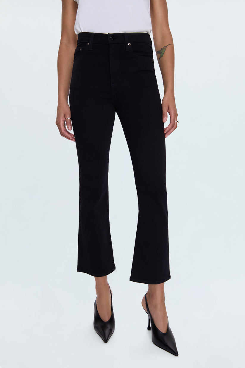 Pistola Lennon High Rise Crop Boot Cut - Noir