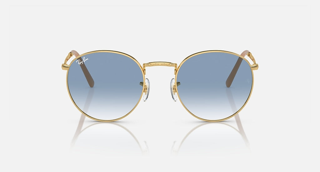 Ray-Ban New Round RB3637 (Polished Gold / Blue)