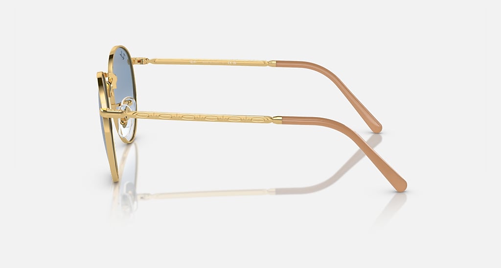 Ray-Ban New Round RB3637 (Polished Gold / Blue)