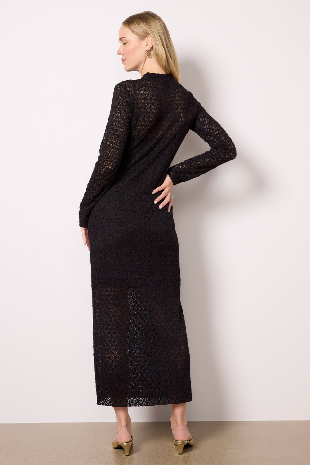 Sanctuary Mock Neck Lace Dress